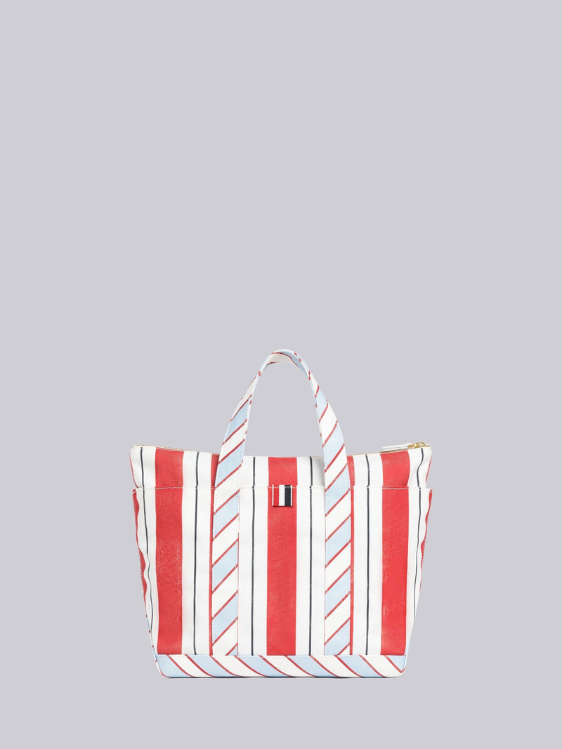 Washed Striped Canvas Small Tool Tote 4