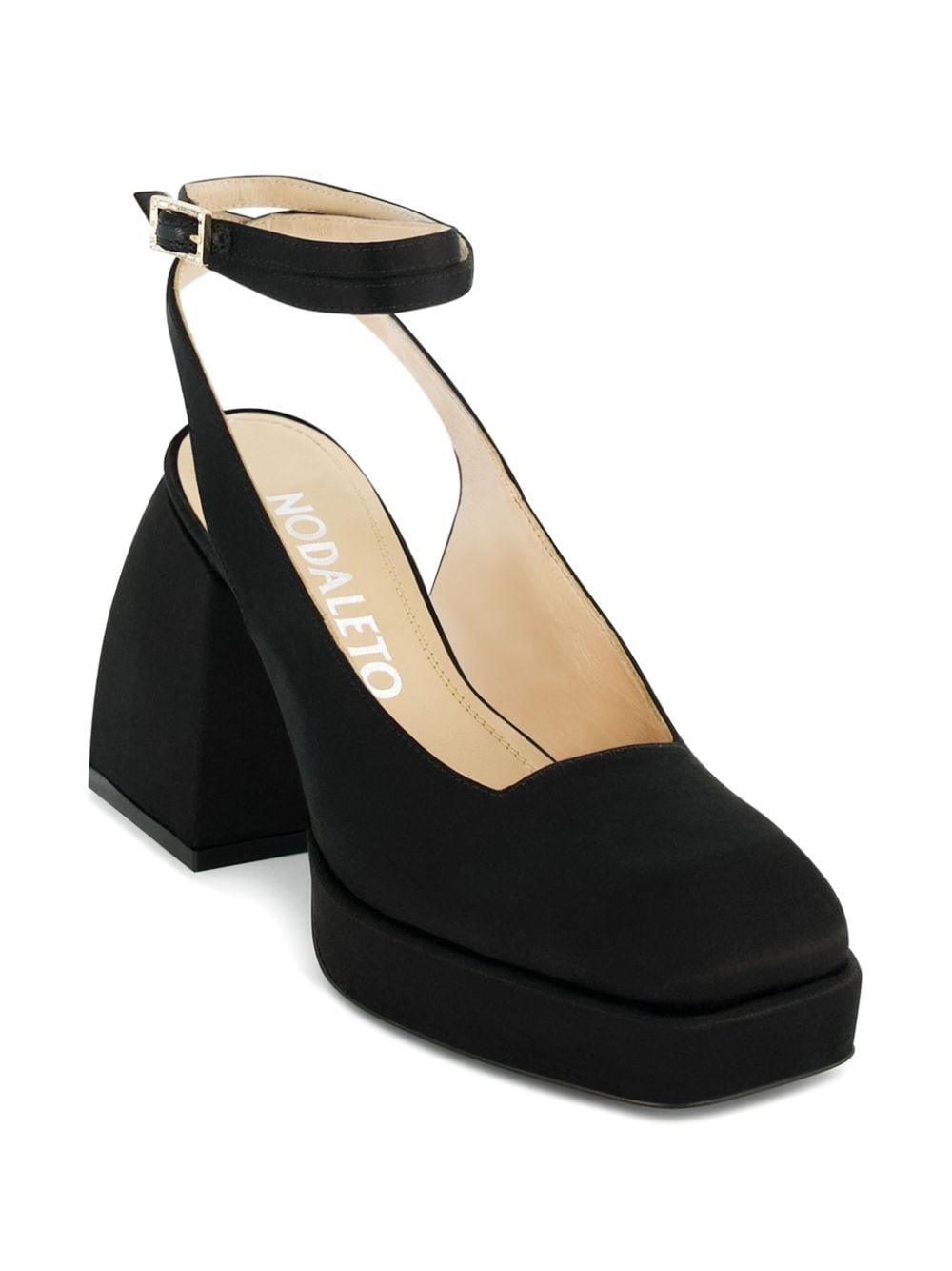 Bulla Suki 90mm satin pumps - 4