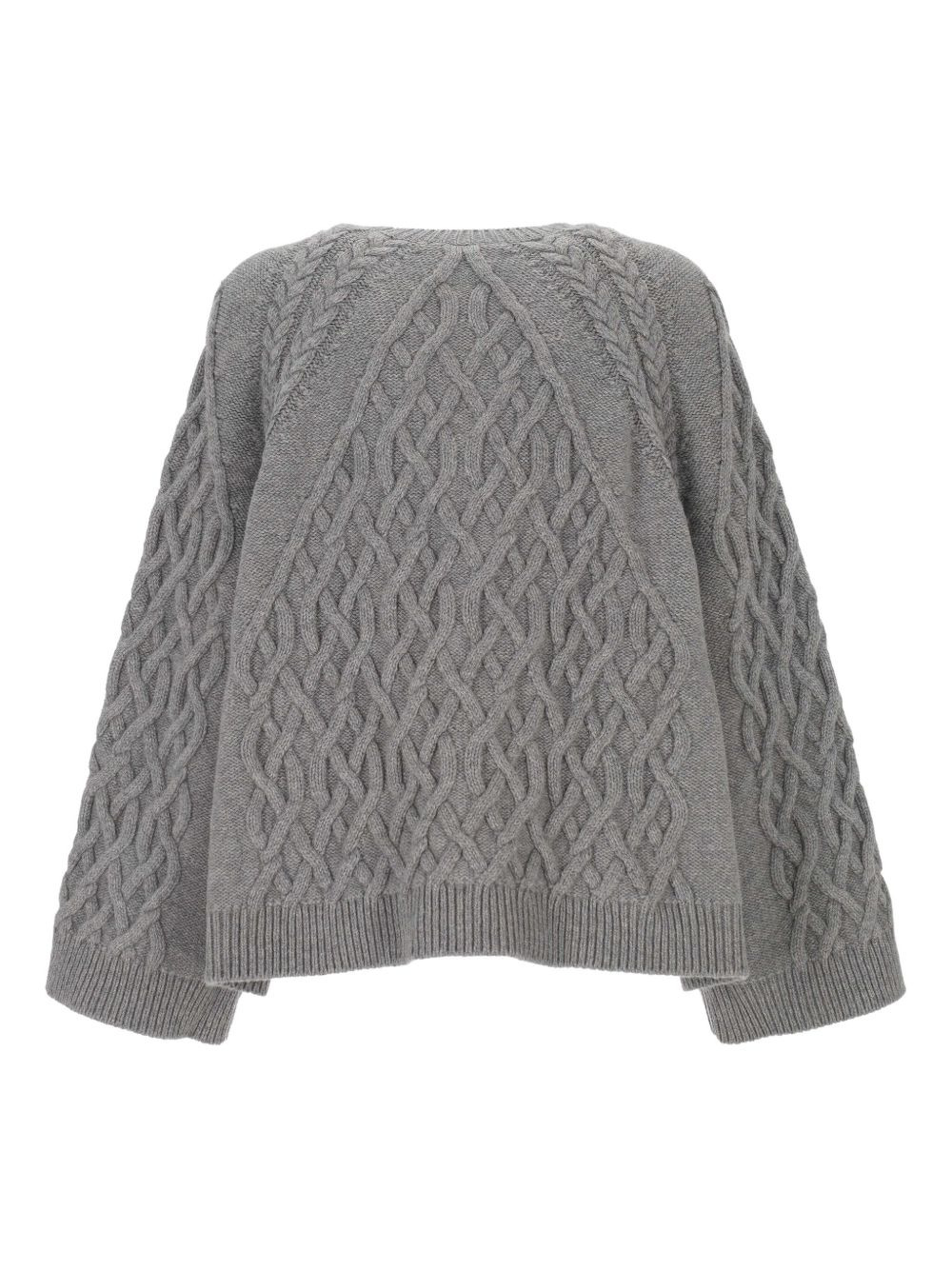 cable-knit wool sweater - 2