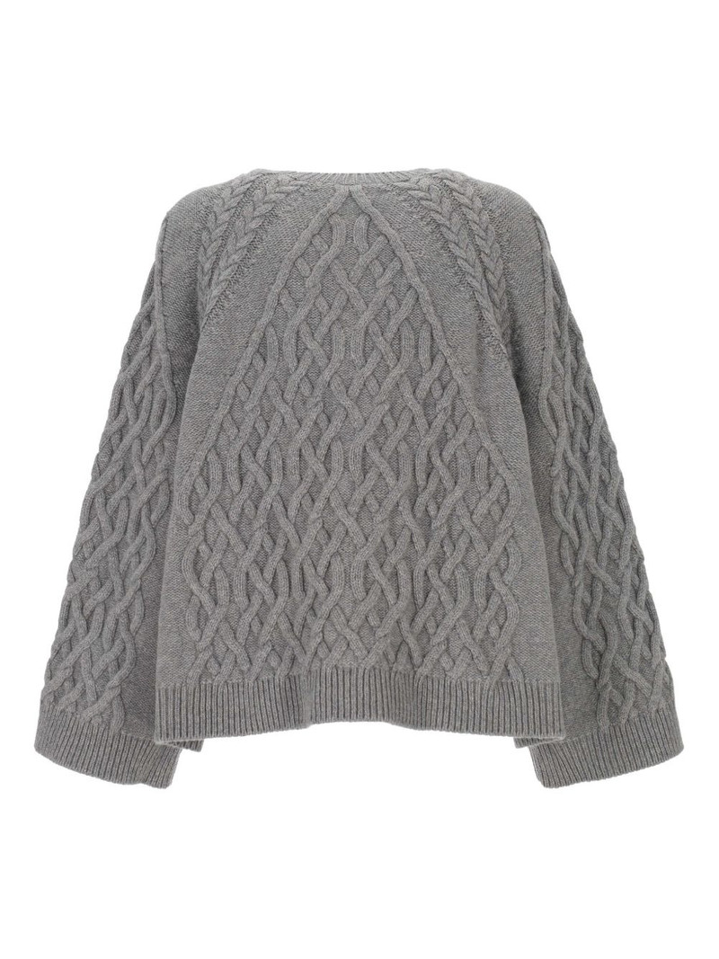 Alexander McQueen cable-knit wool sweater outlook