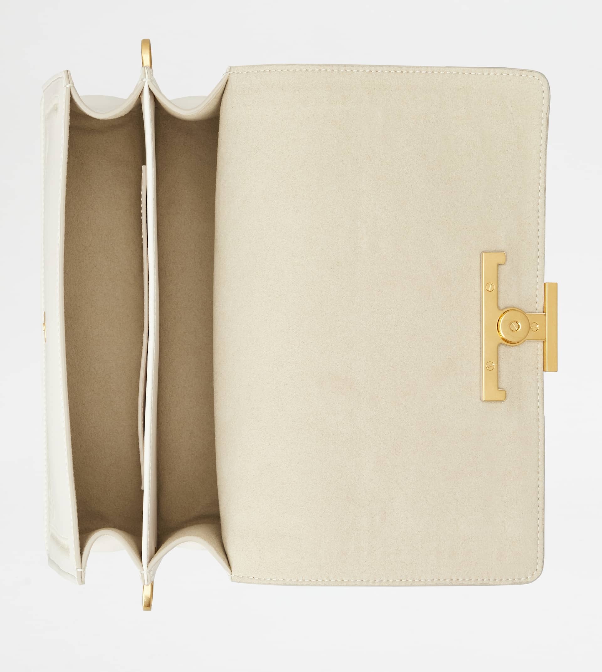 T TIMELESS SHOULDER BAG IN LEATHER MINI - WHITE - 6
