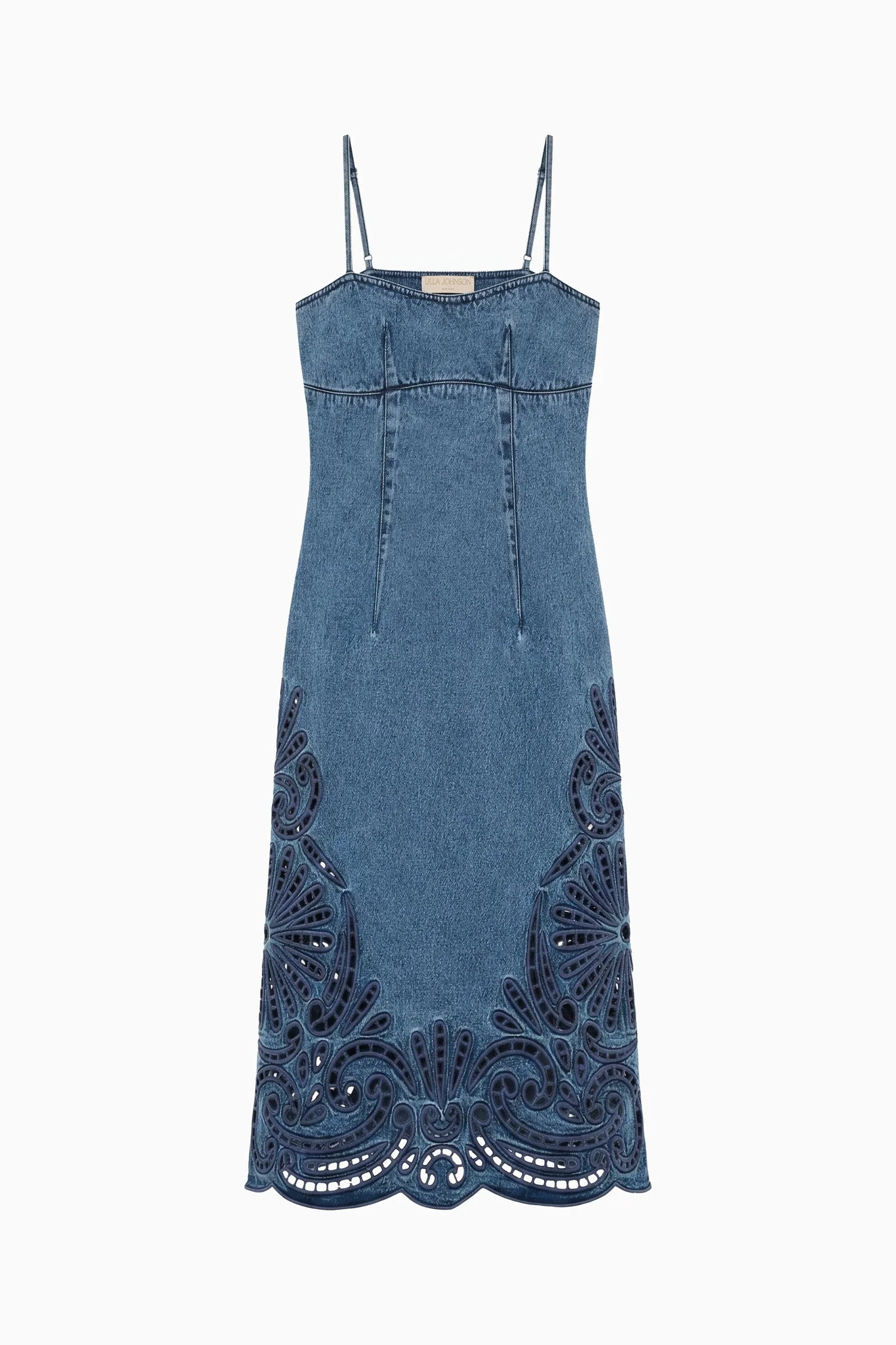 The Jane Eyelet Denim Dress - 1