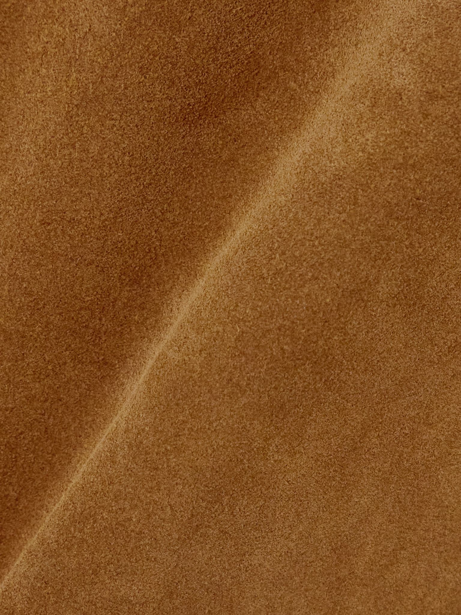 Fog layered suede mini skirt Light brown - 5