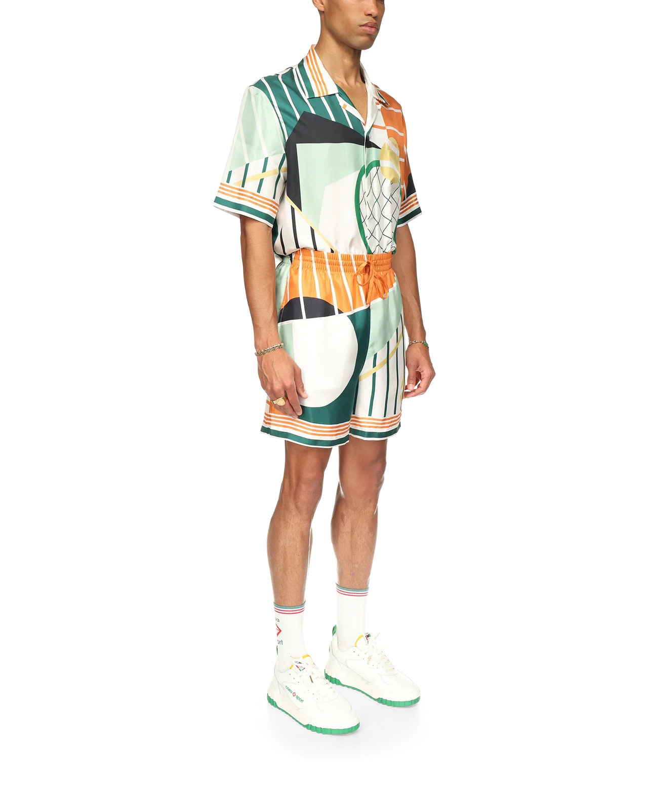 Court Abstrait Silk Shorts | Casablanca Paris - 5