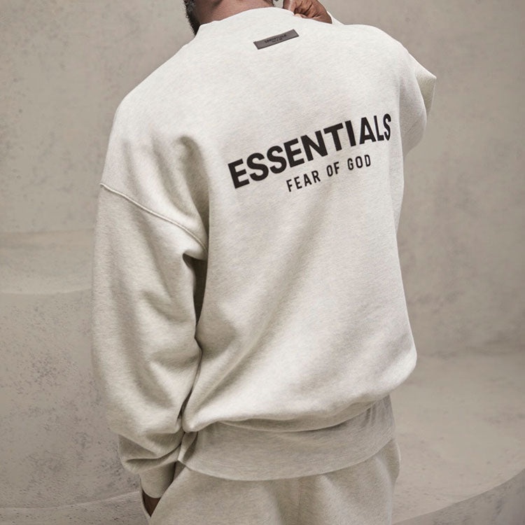 Fear of God Essentials SS22 Crewneck 'Light Oatmeal' FOG-SS22-416 - 5