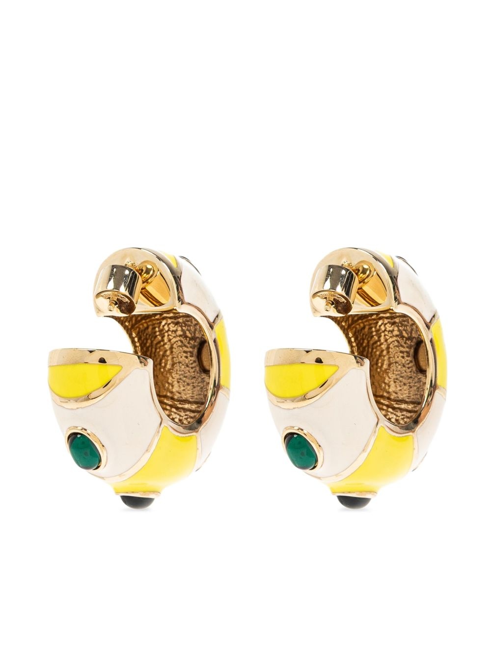 chunky hoop earrings - 3