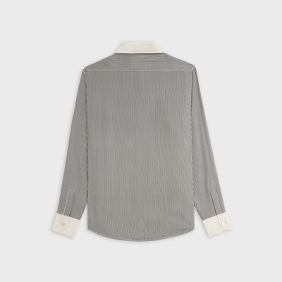 CELINE loose shirt in striped silk poplin outlook