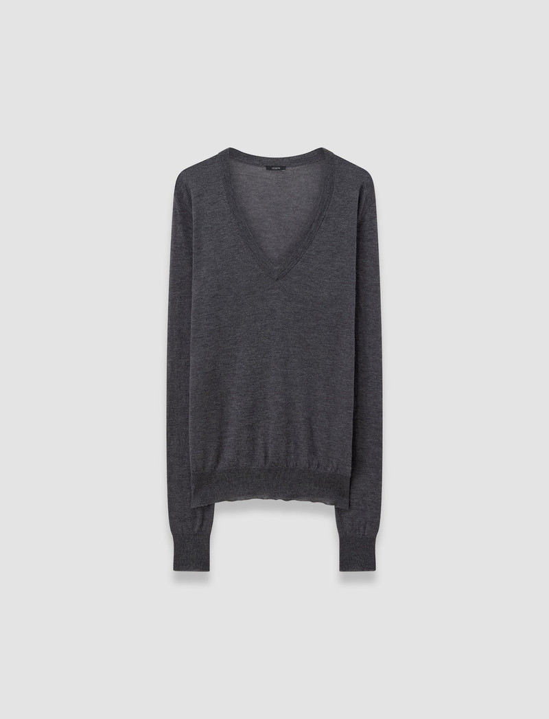 Cashair V Neck Jumper 6