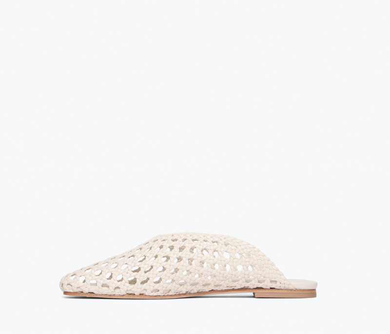 ETTA WOVEN ANKLE LACE-UP FLAT 9