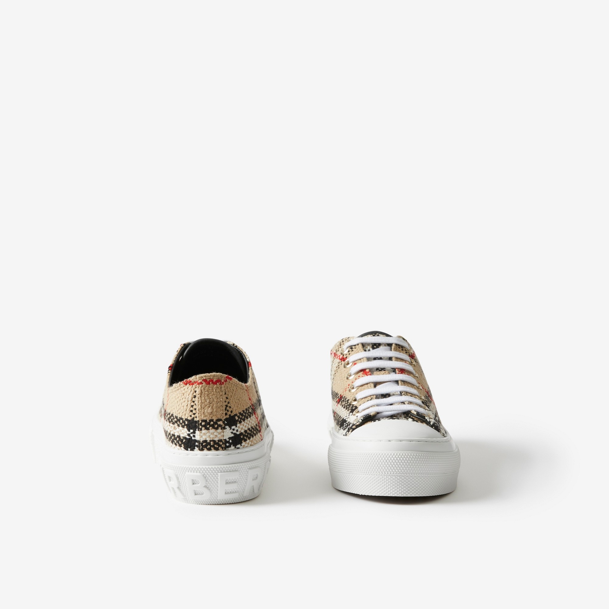 Vintage Check Bouclé Sneakers - 4