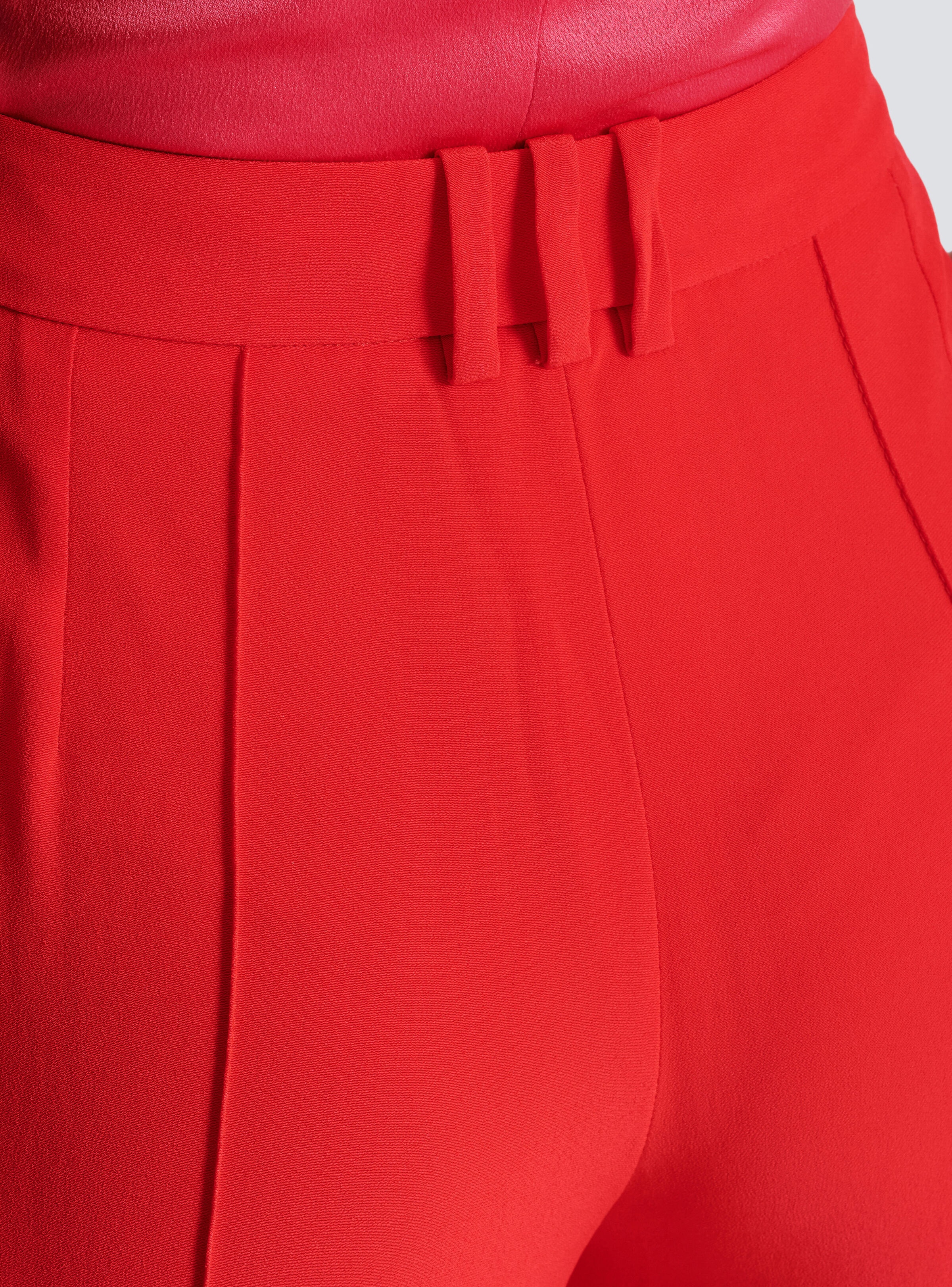 Crepe straight-leg tailored trousers - 7
