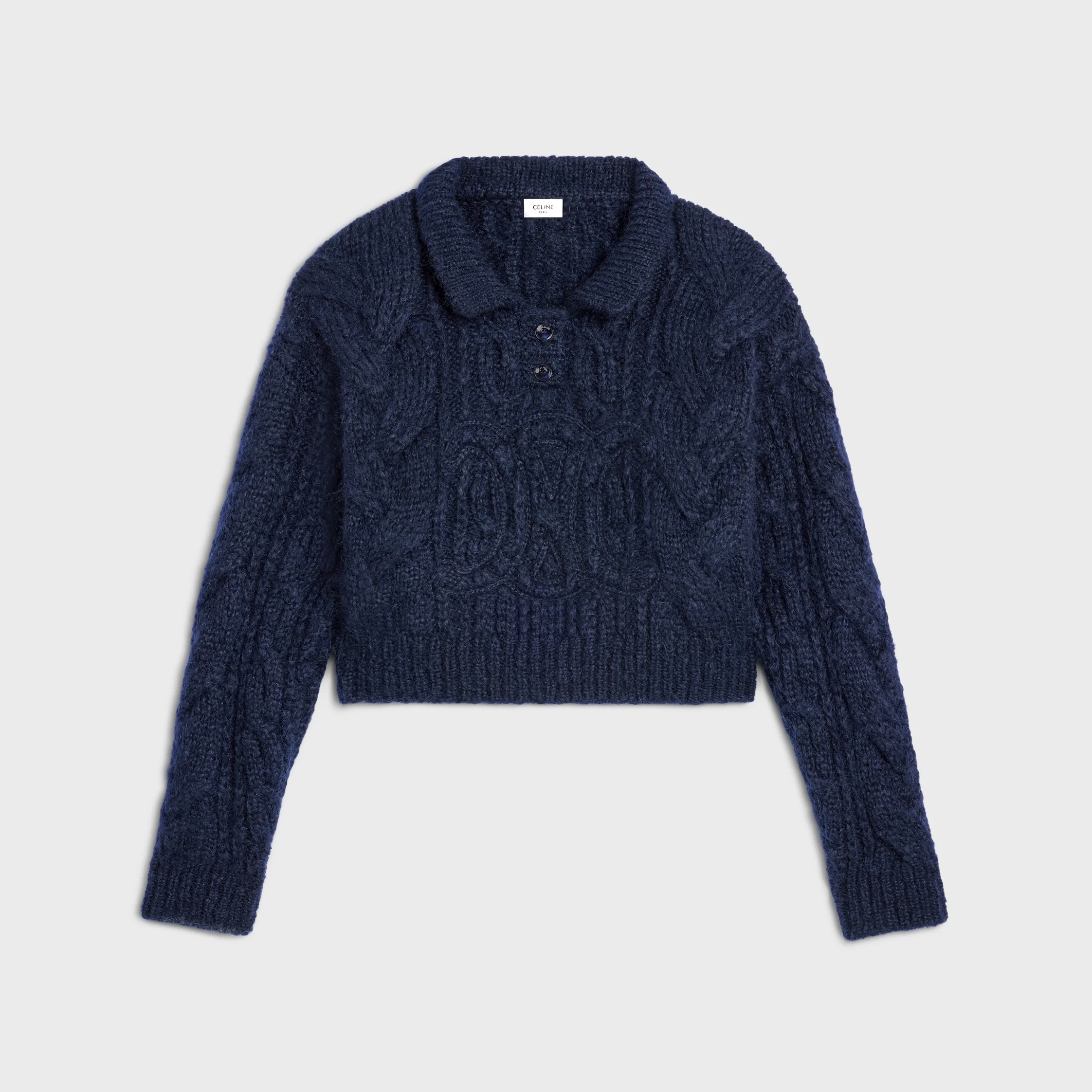 sweater IN aran mohair and wool - 1