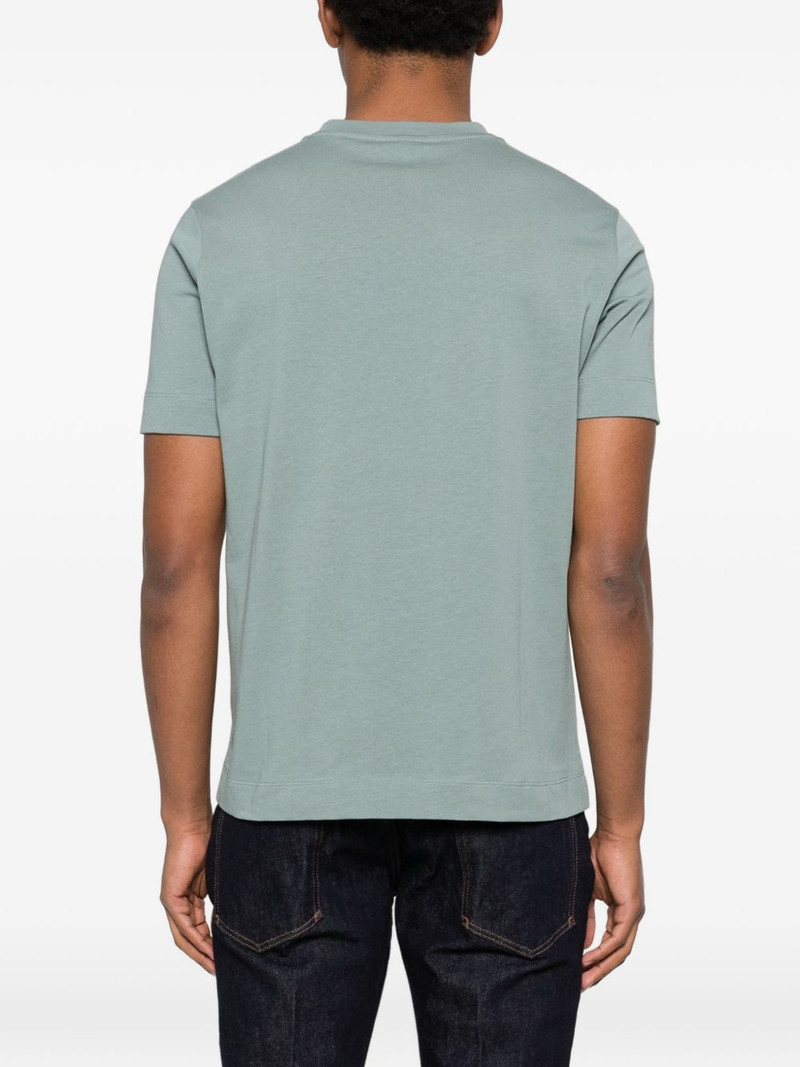 eagle-embroidery crew-neck T-shirt 4