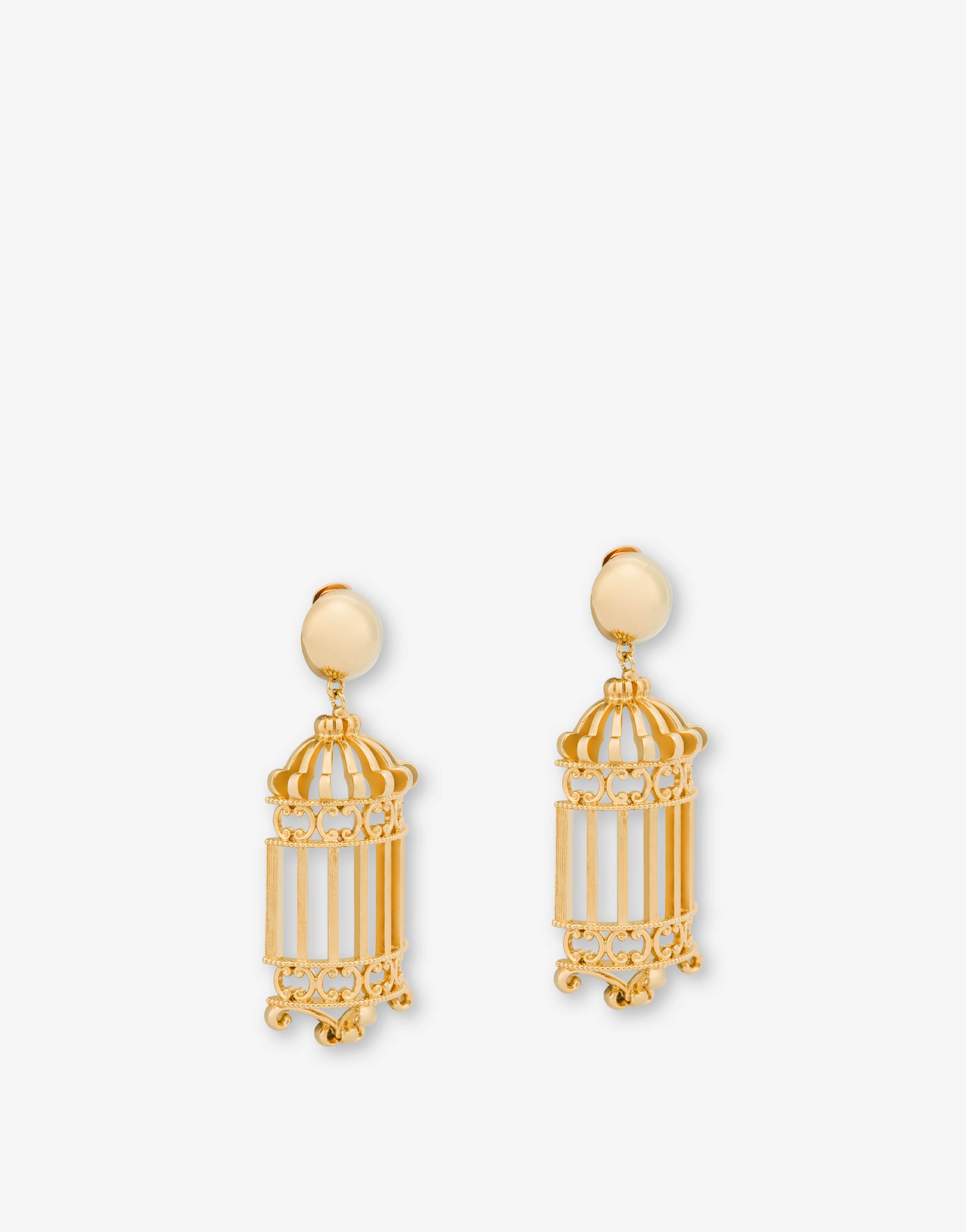 BAROQUE CAGE DROP EARRINGS 2