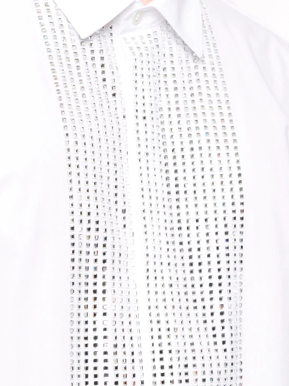 tailored stud plastron shirt - 5