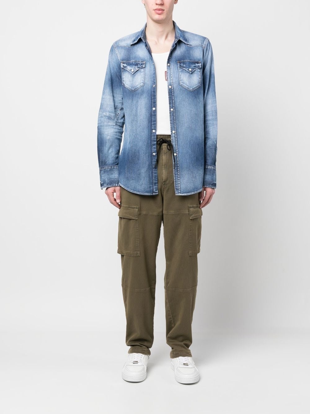 Krooley Joggjeans cargo tapered jeans - 2