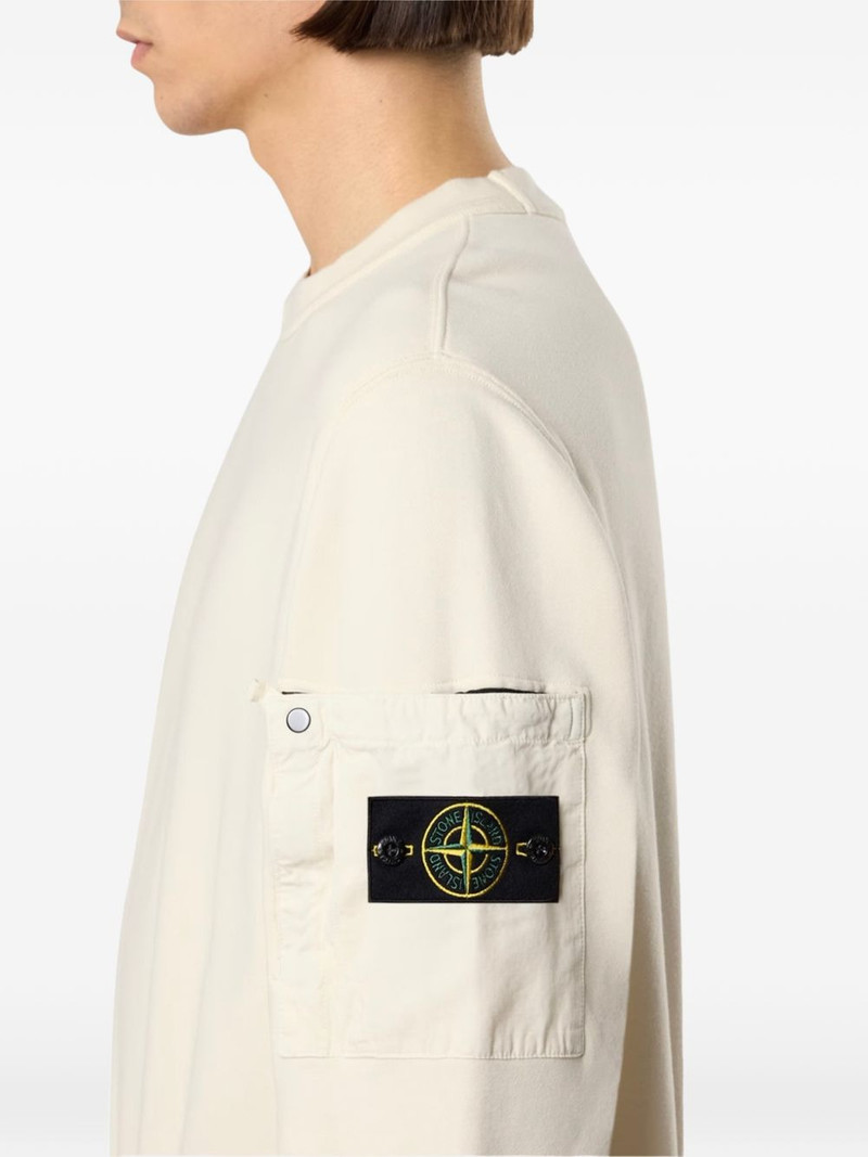 Stone Island Compass logo-patch sweater outlook