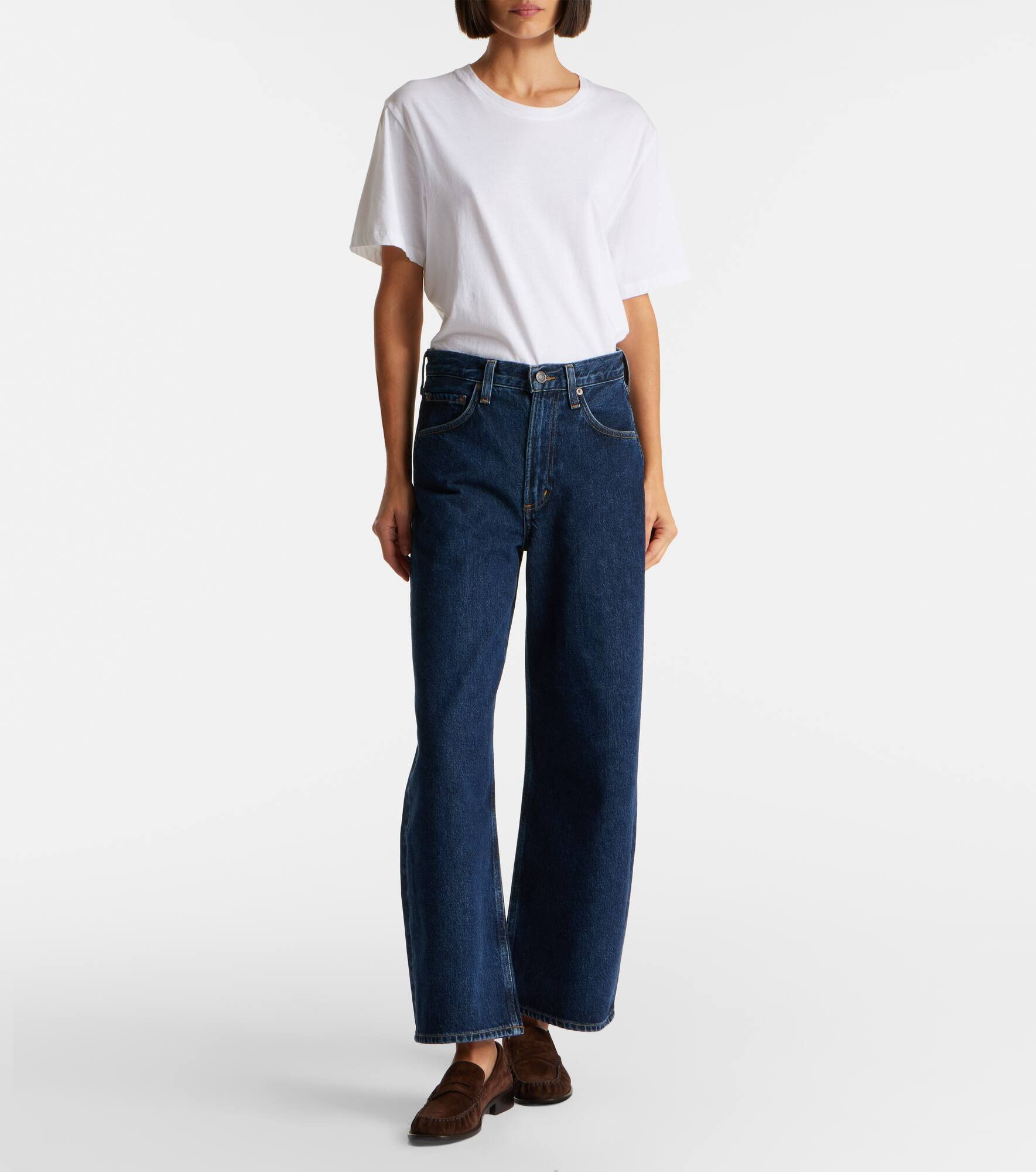 Low Curve cropped mid-rise barrel-leg jeans - 7