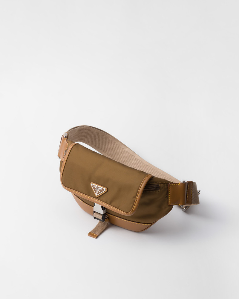 Prada Re-Nylon and leather shoulder bag outlook