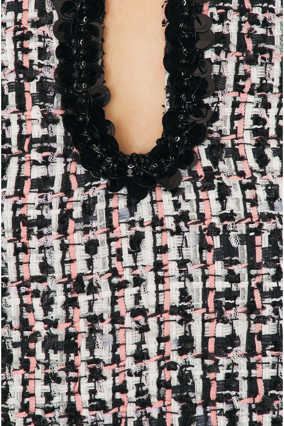 Boucle Embellished Mini Dress - 5