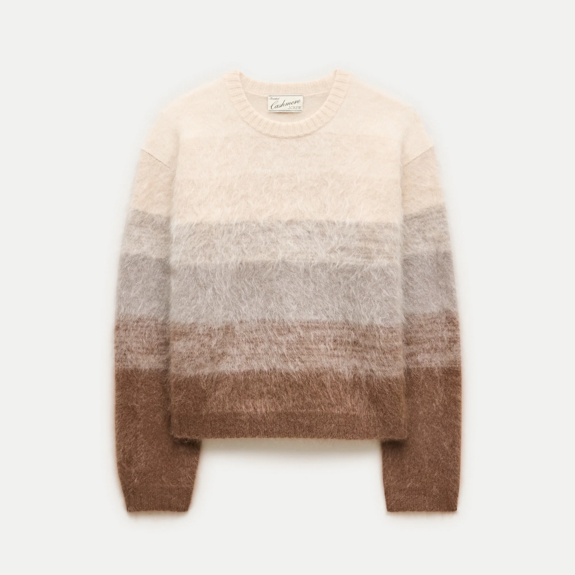 Perfect cashmere crewneck in ombré - 1