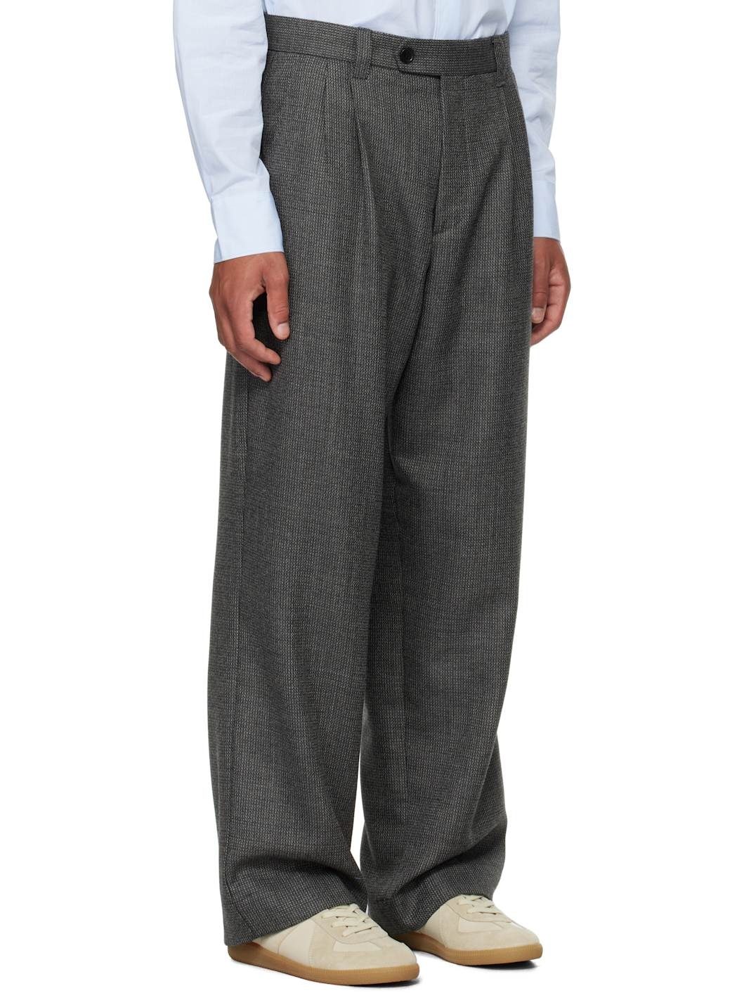 Gray Classic Trousers - 2
