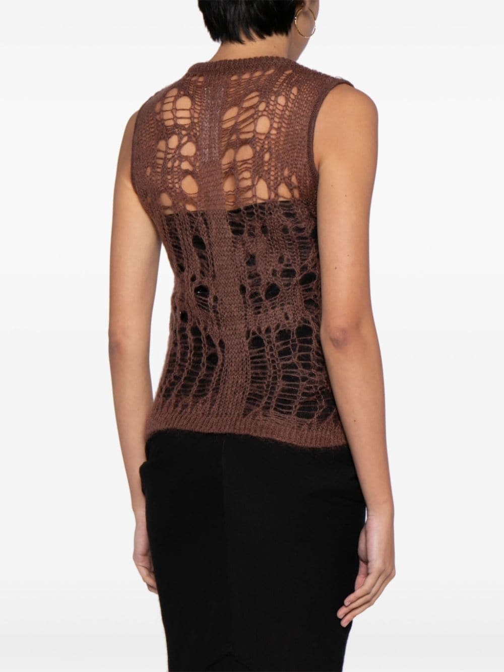 Spider open-knit tank top - 4