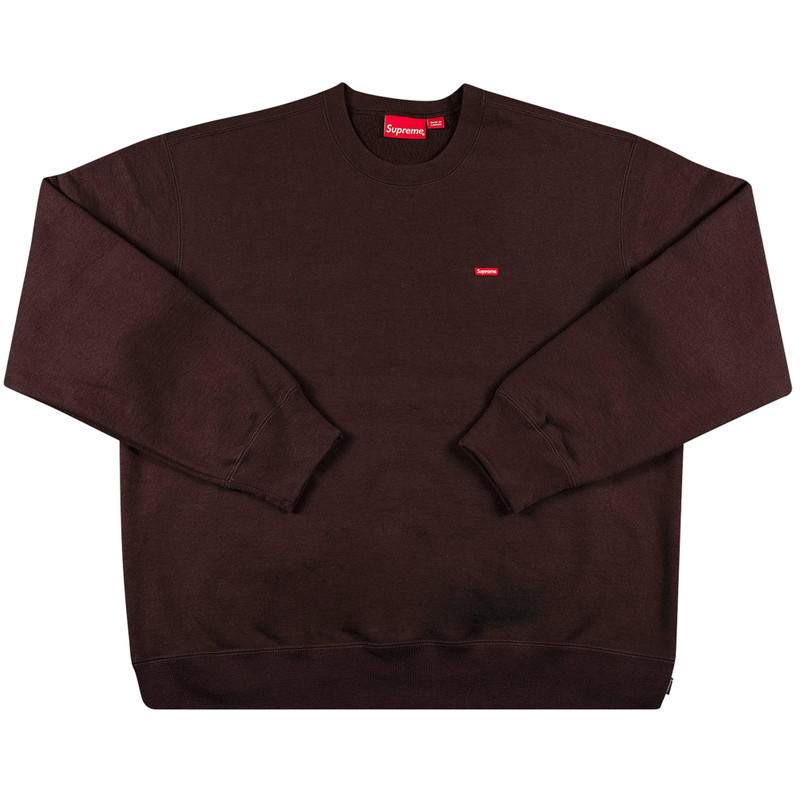 Supreme Small Box Crewneck 'Dark Brown' - 1