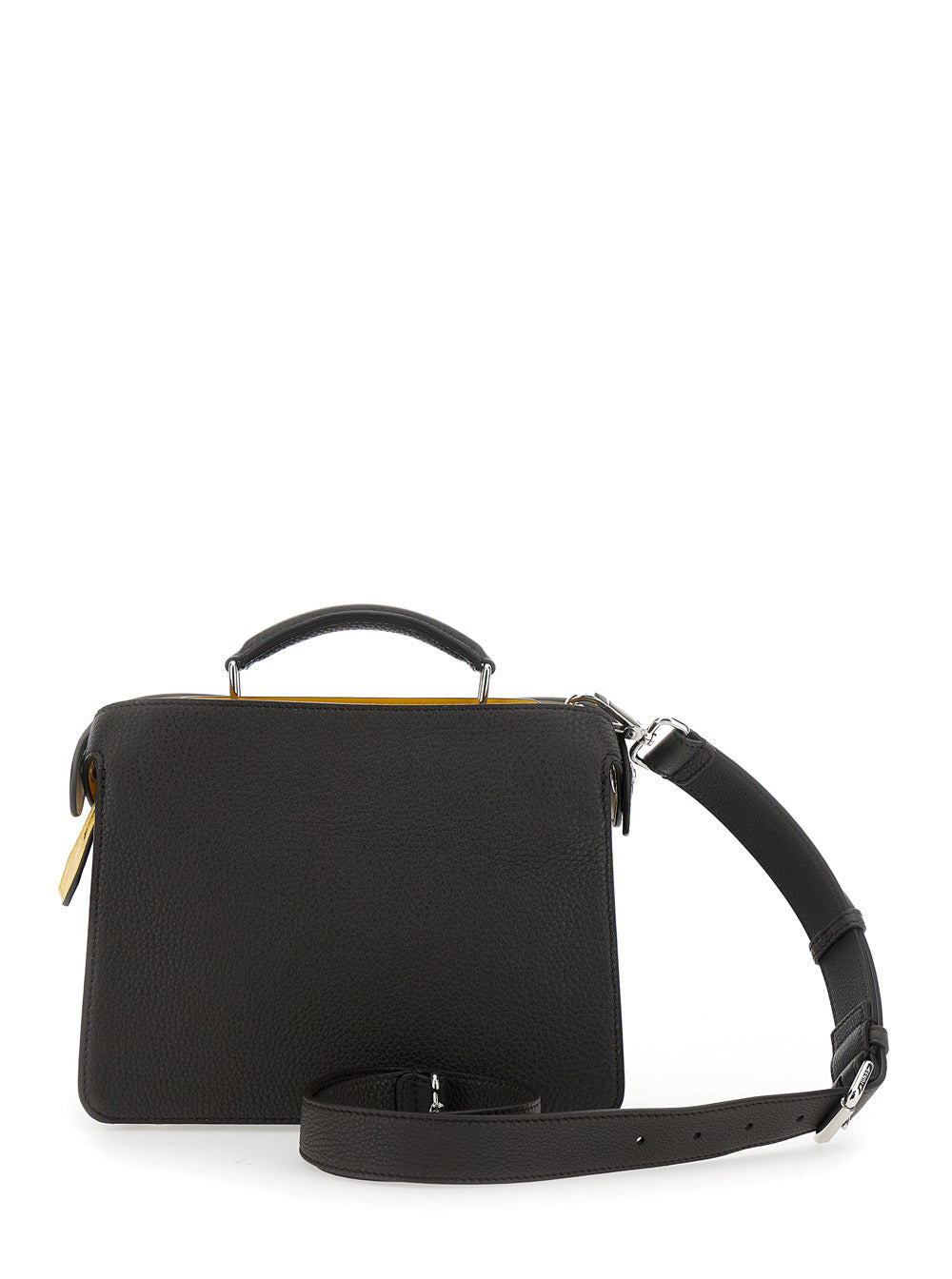 Fendi Men 'Iseeu Small' Brown Handbag With Removable Internal Pocket In Leather Man - 4