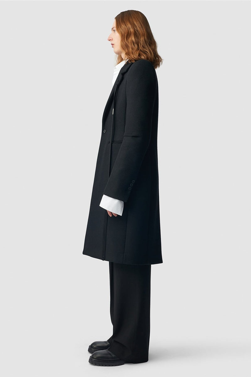 Ann Demeulemeester Sebastiaan Fitted Tailored Coat outlook