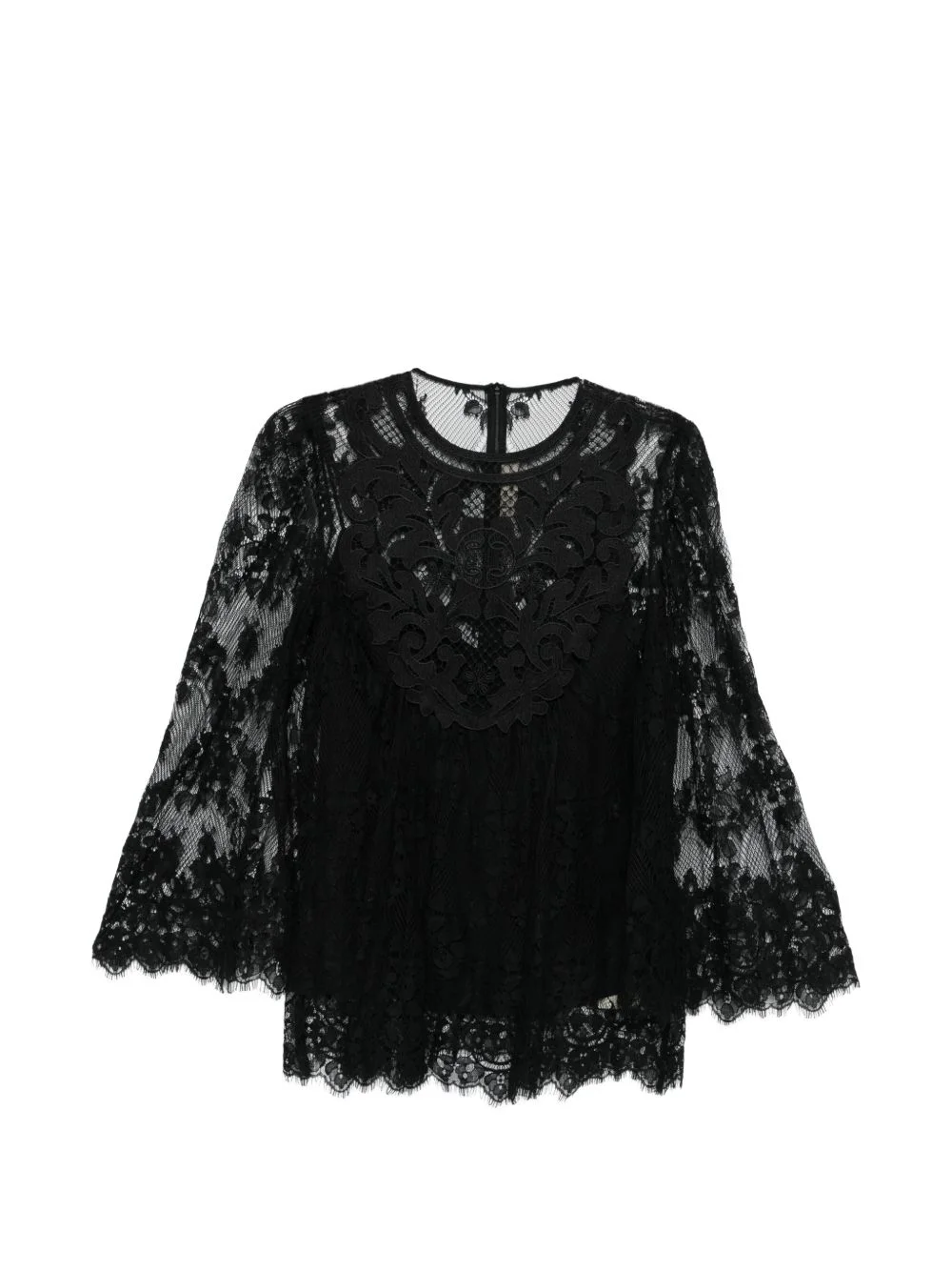 floral-lace blouse - 1