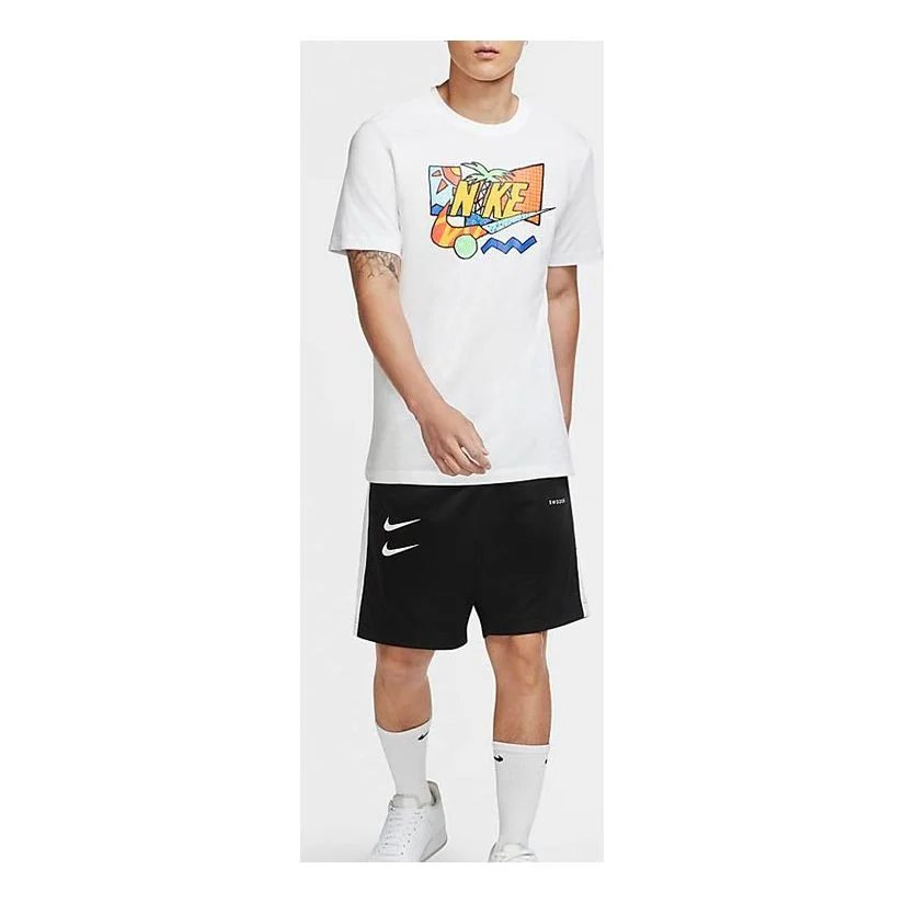Nike Sportswear 인쇄 짧은 소매 '여름 Futura 화이트' CW0427-100 - 1