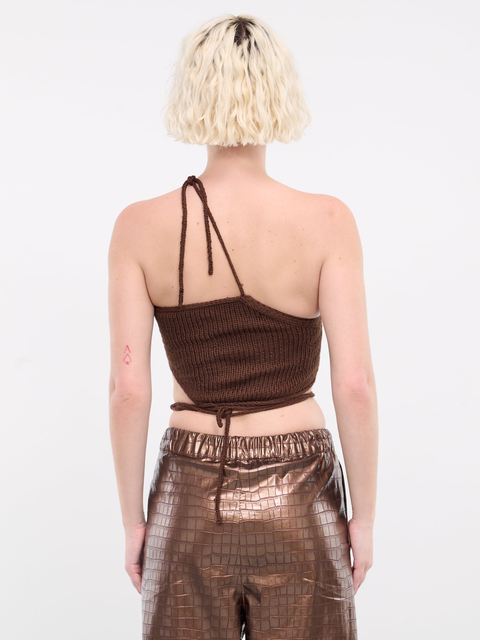 Asymmetric Knit Tank Top - 3