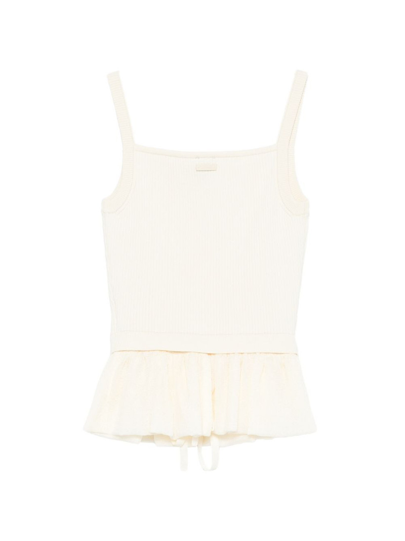 JUUN.J ruffled ribbed top outlook
