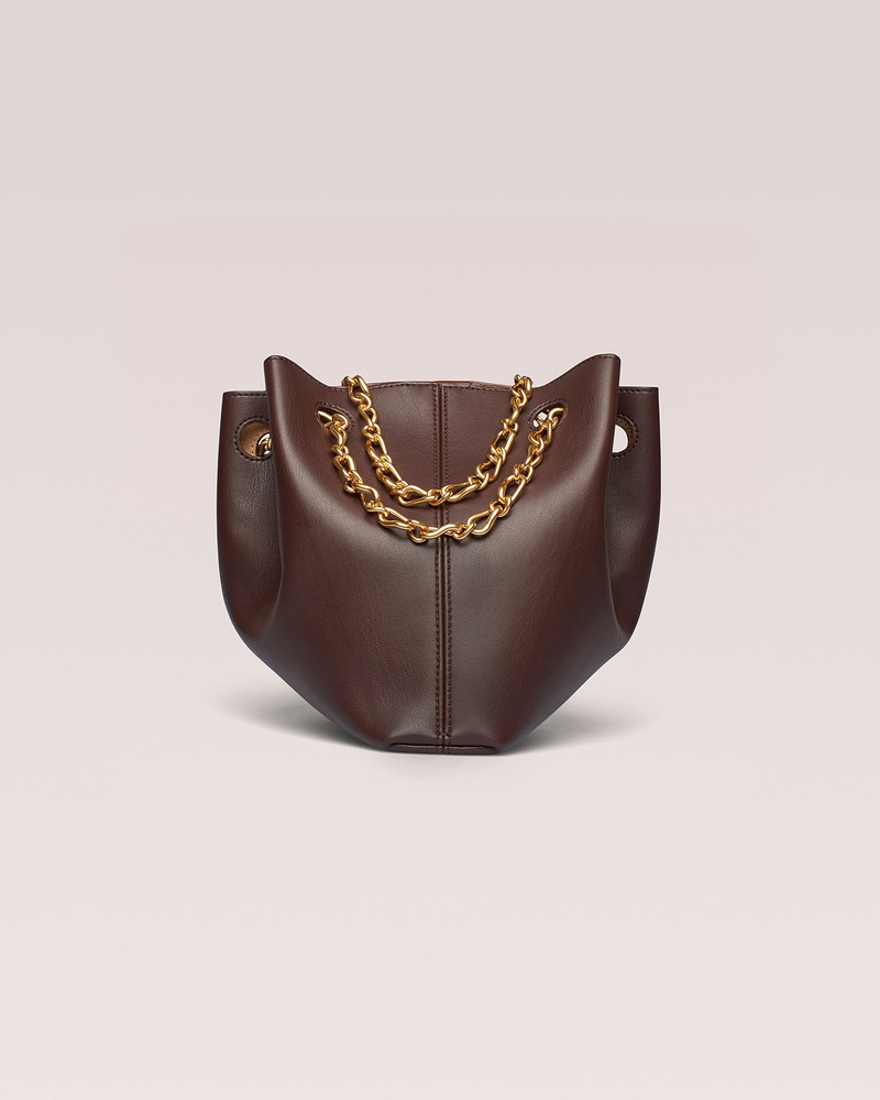 THE GATHER BUCKET - Alt-nappa bucket bag - Dark brown 1