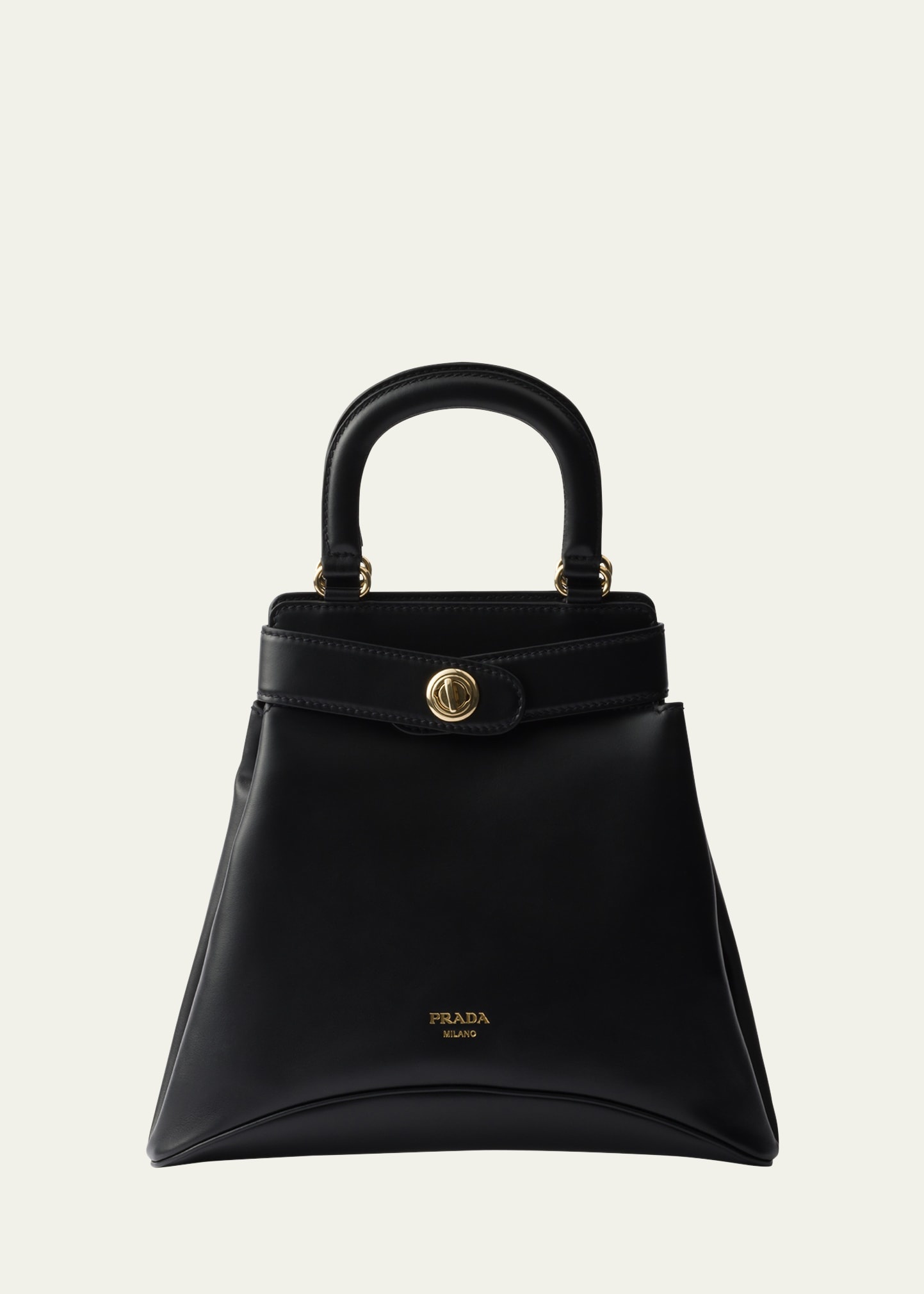 Etude Buckle Leather Top-Handle Bag - 1