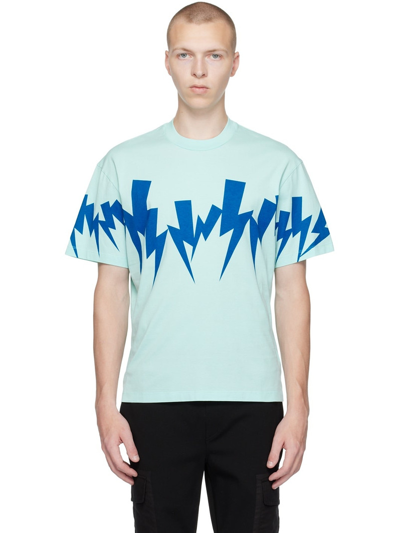 Blue Jumbled Bolt T-Shirt - 1