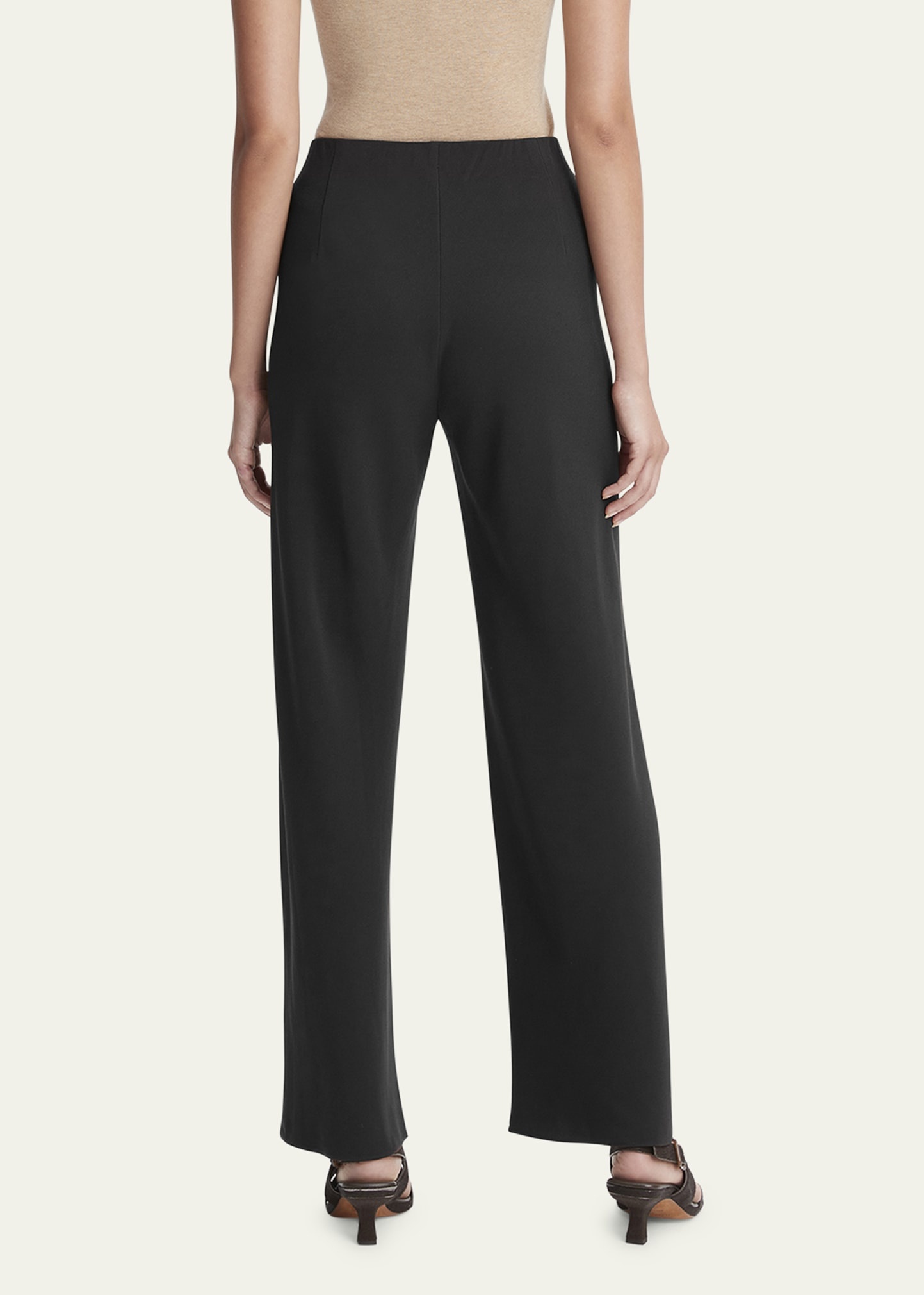 High-Waist Wide-Leg Bias Pants - 3