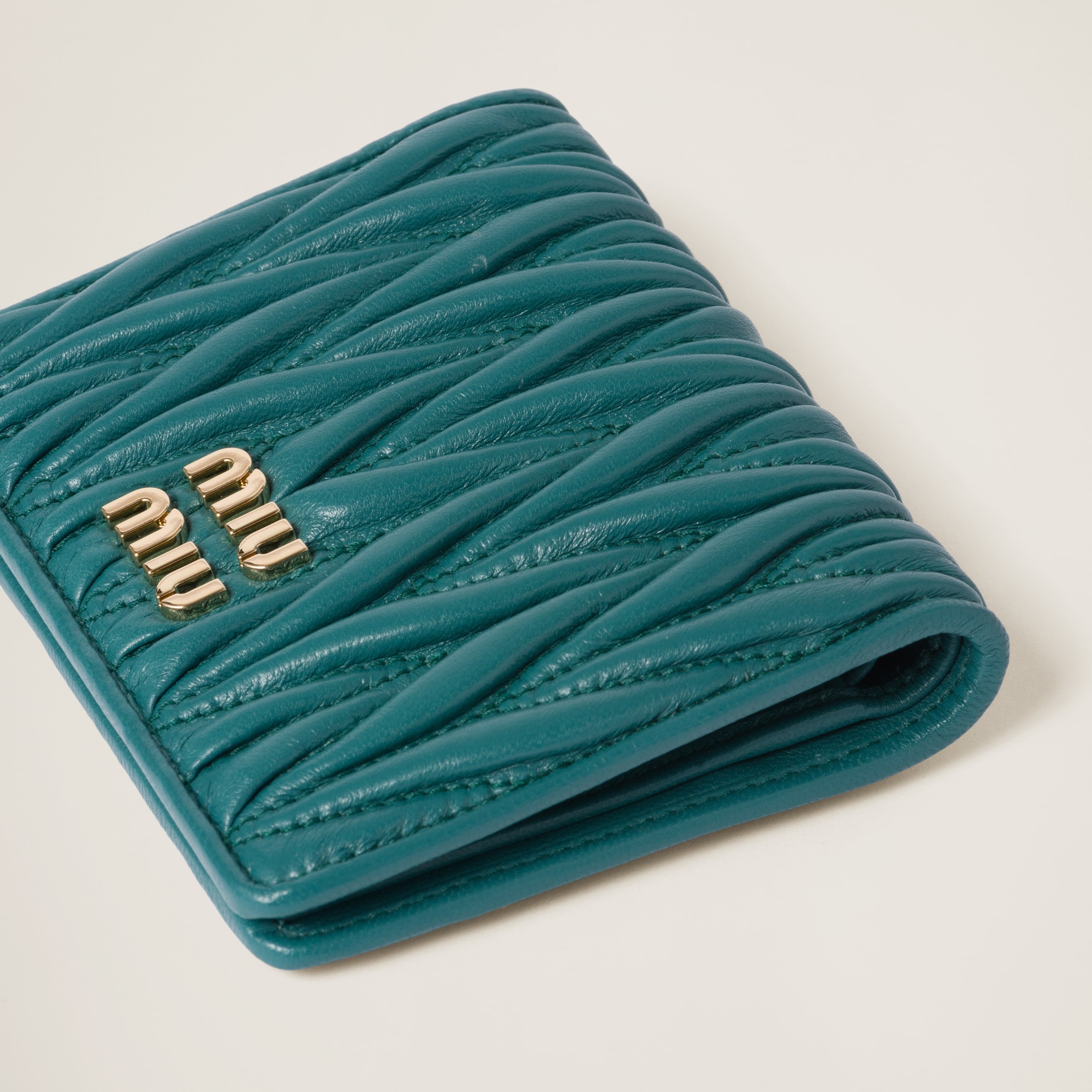 Small matelassé nappa leather wallet - 3