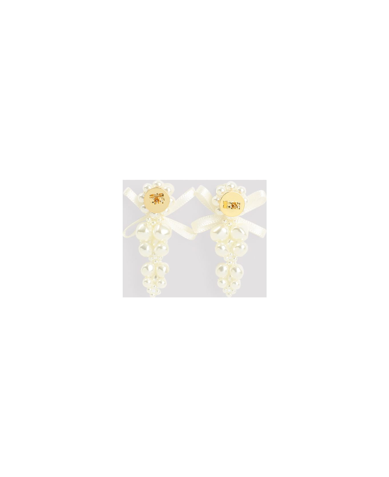 Petit Bow Detail Cluster Earrings - 4