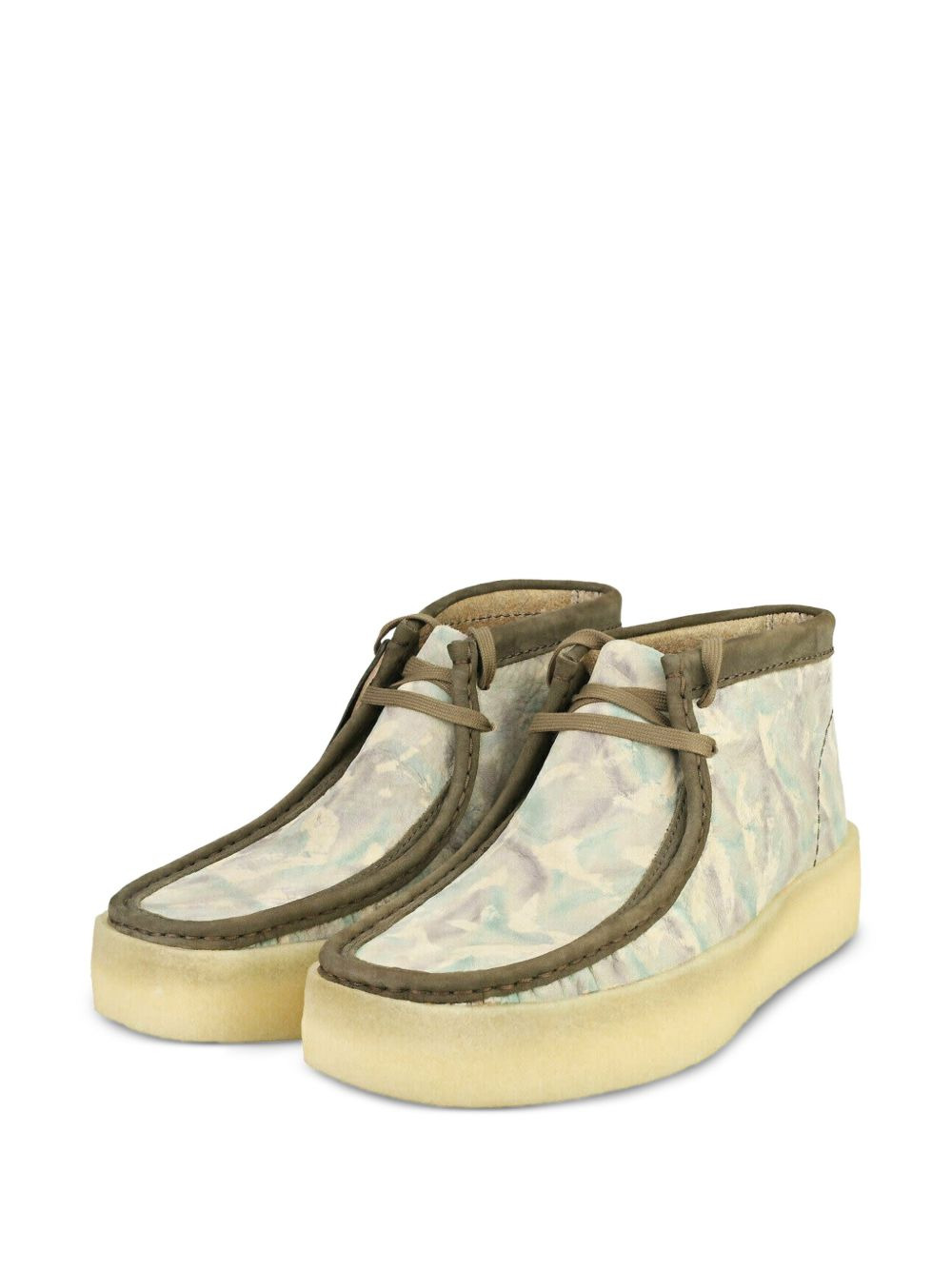Wallabee Cup Bt "GREEN CAMOUFLAGE" boots - 2