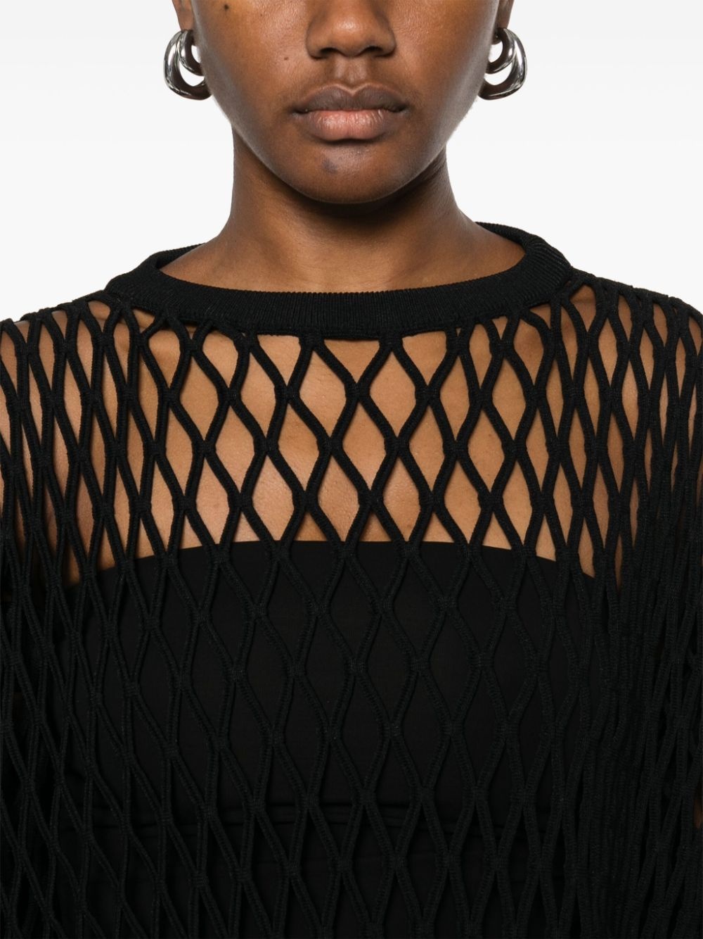 fishnet sweatshirt - 5