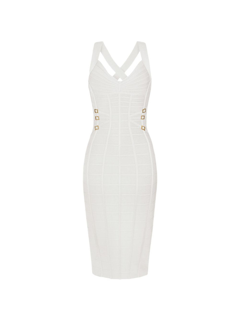 3D knit pencil midi dress 1