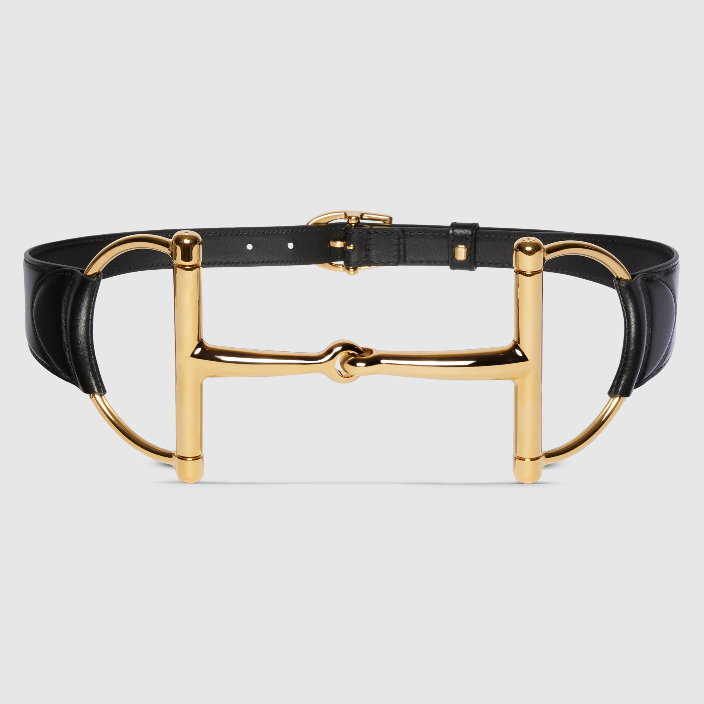Wide belt with oversized Horsebit - 1