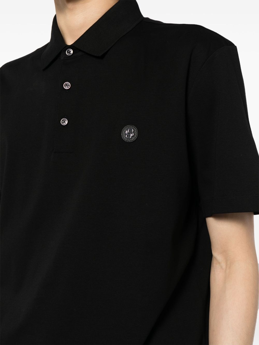 logo-appliqué polo shirt - 5