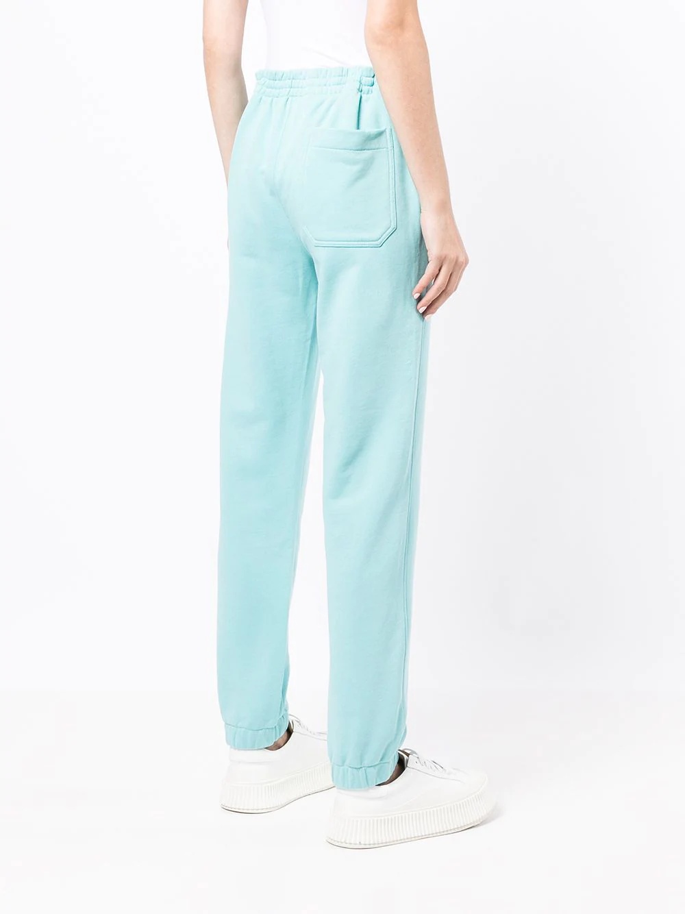 logo-embroidered cotton track pants - 4