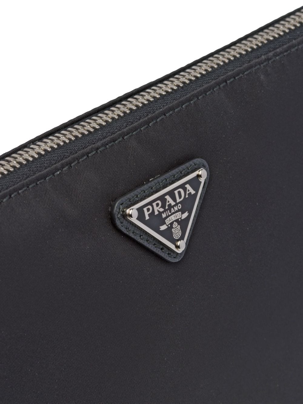 Re-Nylon triangle-logo clutch bag - 5