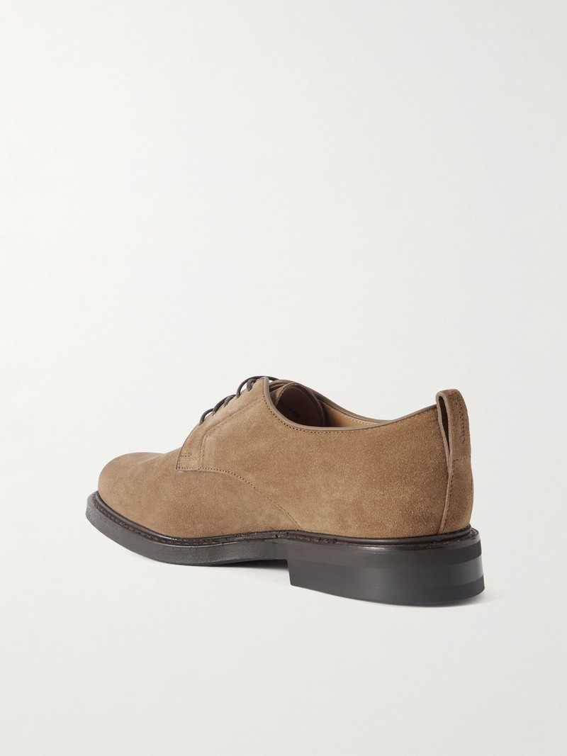 Padstow Suede Derby Shoes Brown 4