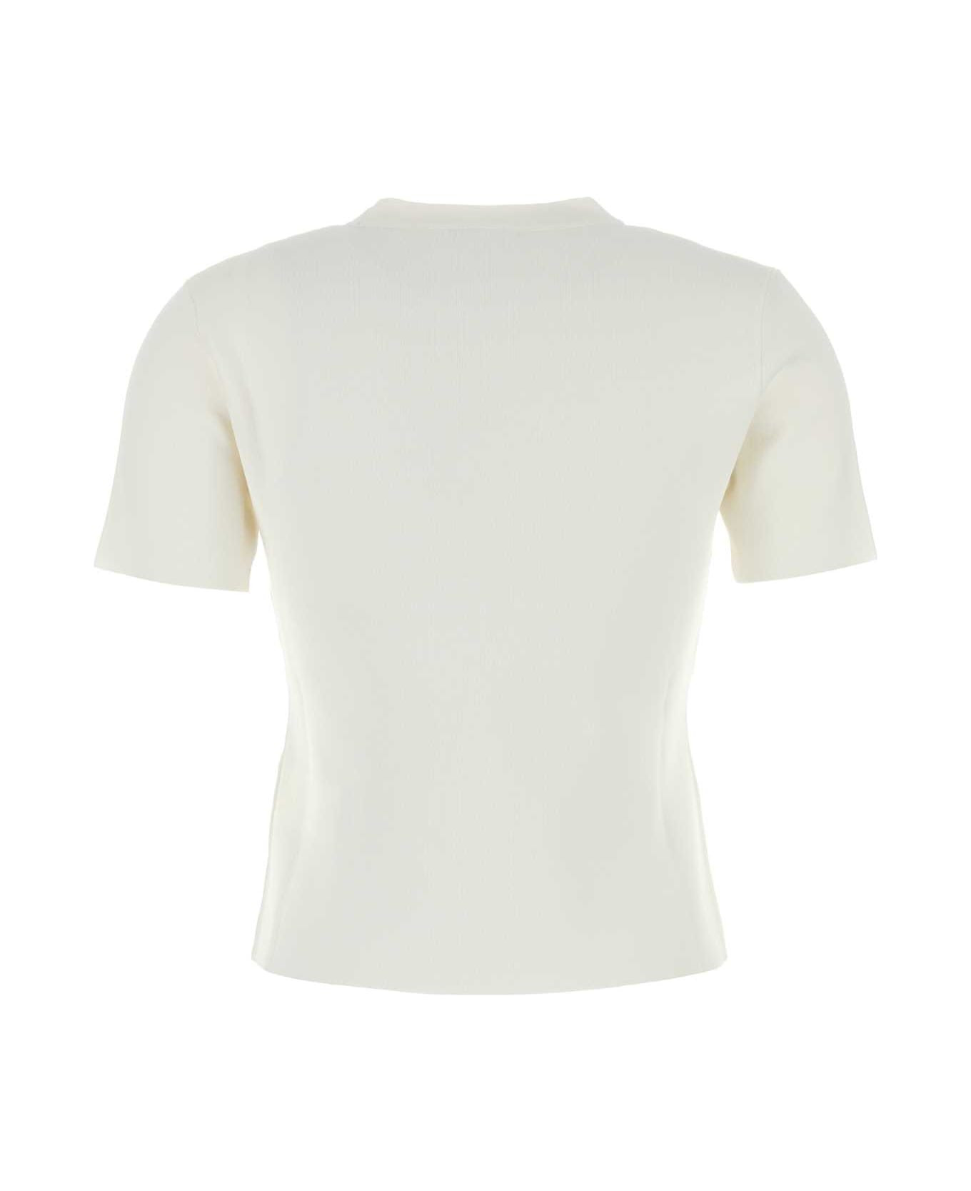 White Viscose Blend Adelio T-shirt - 2