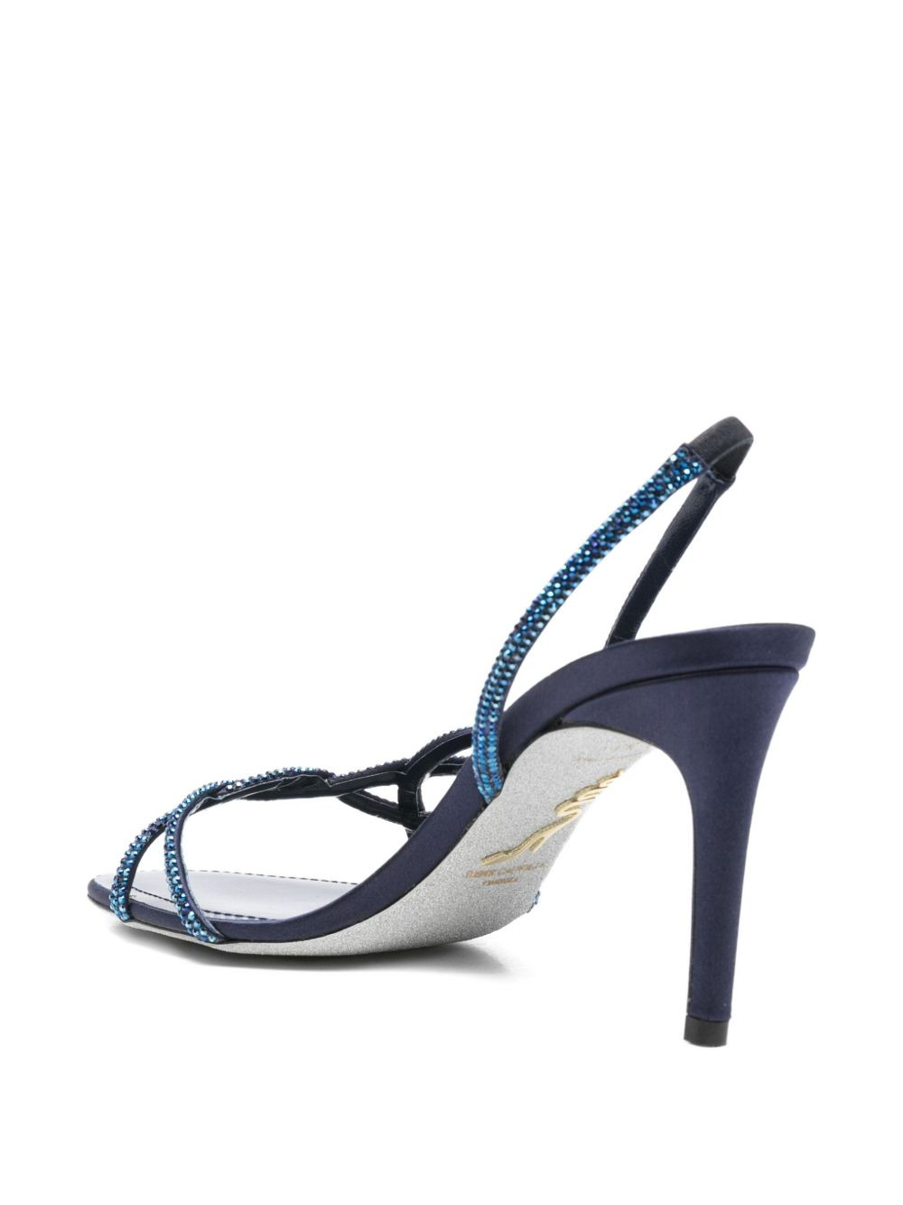 80mm Braid crystal-embellished slingback sandals - 3